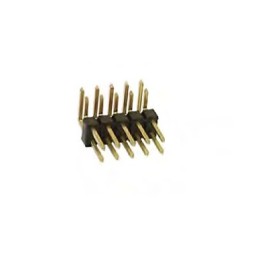 20 pcs - Amphenol Communications Solutions EconoStik Series Right Angle Through Hole Pin Header, 12 Contact(s), 2.54mm Pitch, 2