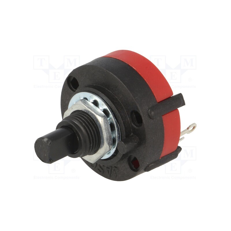 10 pcs : - Switch: rotary, Pos: 5, 0.3A/125VAC, Poles number: 1, 30°, -20÷70°C