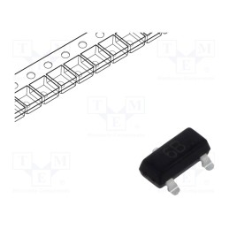 50 pcs : BC817-25-TP - Transistor: NPN, bipolar, 45V, 0.5A, 300mW, SOT23