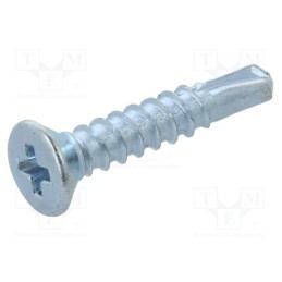 500 pcs : 1476289 - Screw, for metal, 2.9x16, Head: countersunk, Phillips, PH1, zinc