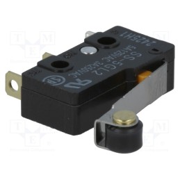 10 pcs : SS-5GL2 - Microswitch SNAP ACTION, 5A/125VAC, with lever (with roller)