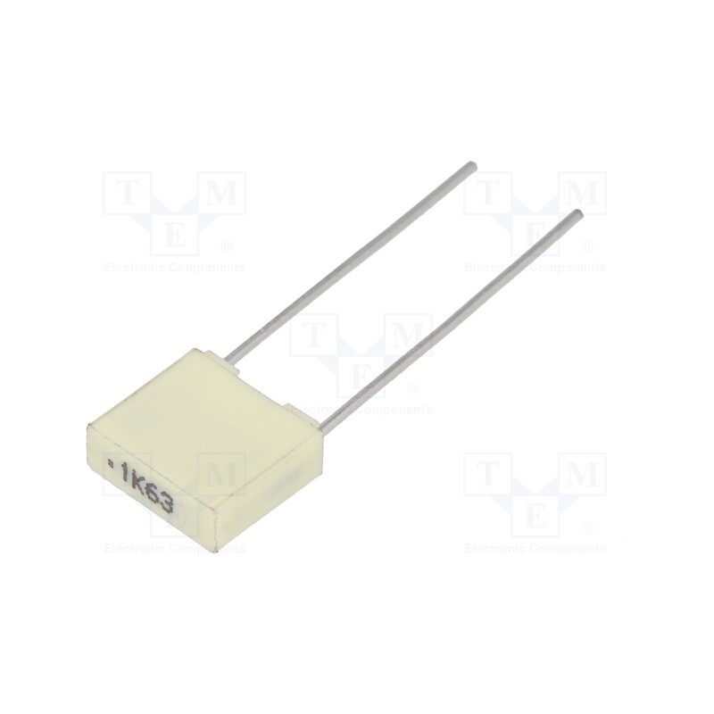 20 pcs : R82DC3100Z350K - Capacitor: polyester, 100nF, 40VAC, 63VDC, 5mm, ±10%, 7.2x2.5x6.5mm