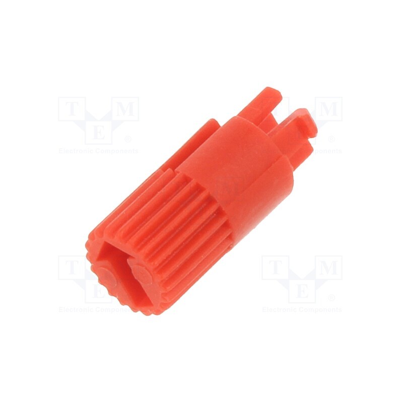 10 pcs : SA-PT654/7.3 - Knob, Ø4x7.3mm, red