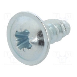 500 pcs : 5001498 - Screw, for plastic, with flange, 2.9x6.5, Head: button, Phillips