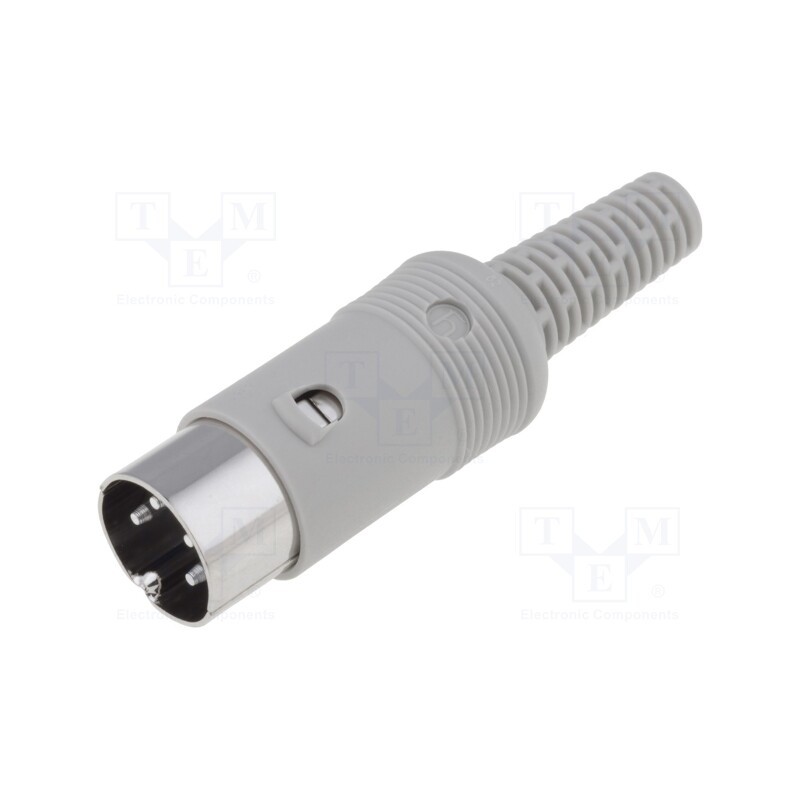 10 pcs : 930015517 MAS 40 - Plug, DIN, male, PIN: 4, Layout: 216°, straight, for cable, soldering