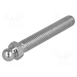 10 pcs : 098MM10060M - Pin, M10, Plunger mat: steel, Ø: 10mm, Plating: zinc, Spanner: 13mm