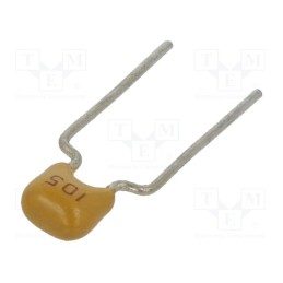 50 pcs : CT40805Y105M500F3R - Capacitor: ceramic, 1uF, 50V, Y5V, ±20%, THT, 5mm