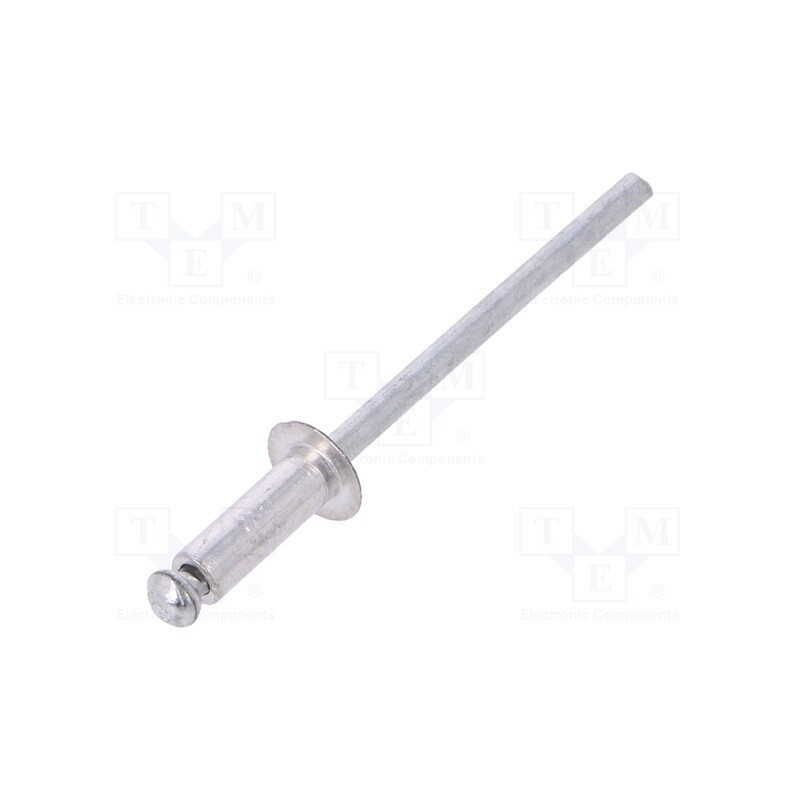 10 pcg : 70330 - Rivet, aluminium, Rivet diam: 3.2mm, L.rivet: 9.6mm, 50pcs.