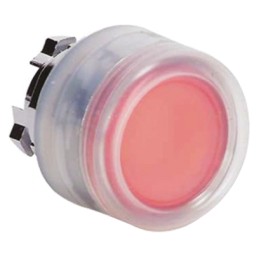 1 pcs - Schneider Electric Harmony XB4 Series Red Illuminated Spring Return Push Button Head, 22mm Cutout, IP66, IP67