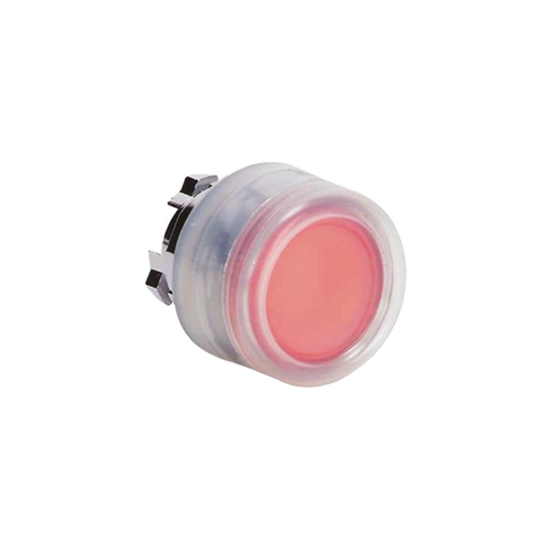 1 pcs - Schneider Electric Harmony XB4 Series Red Illuminated Spring Return Push Button Head, 22mm Cutout, IP66, IP67