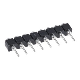 1 pcs - Samtec SS Series Straight Through Hole Mount PCB Socket, 8-Contact, 1-Row, 2.54mm Pitch, Solder Termination