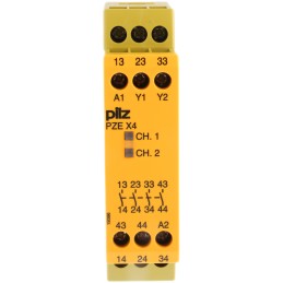 1 pcs - Pilz Single-Channel Expansion Module Safety Relay, 24V dc, 4 Safety Contacts