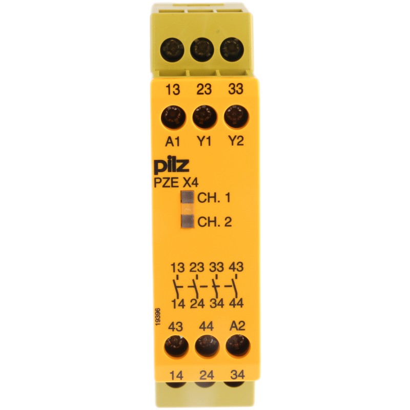 1 pcs - Pilz Single-Channel Expansion Module Safety Relay, 24V dc, 4 Safety Contacts