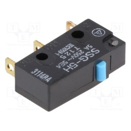10 pcs : SSG-5H - Microswitch SNAP ACTION, 3A/250VAC, 4A/30VDC, without lever