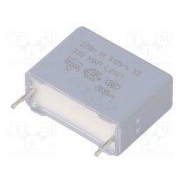 10 pcs : BFC233920224 - Capacitor: polypropylene, 220nF, 7x13.5x17.5mm, THT, ±20%, 15mm