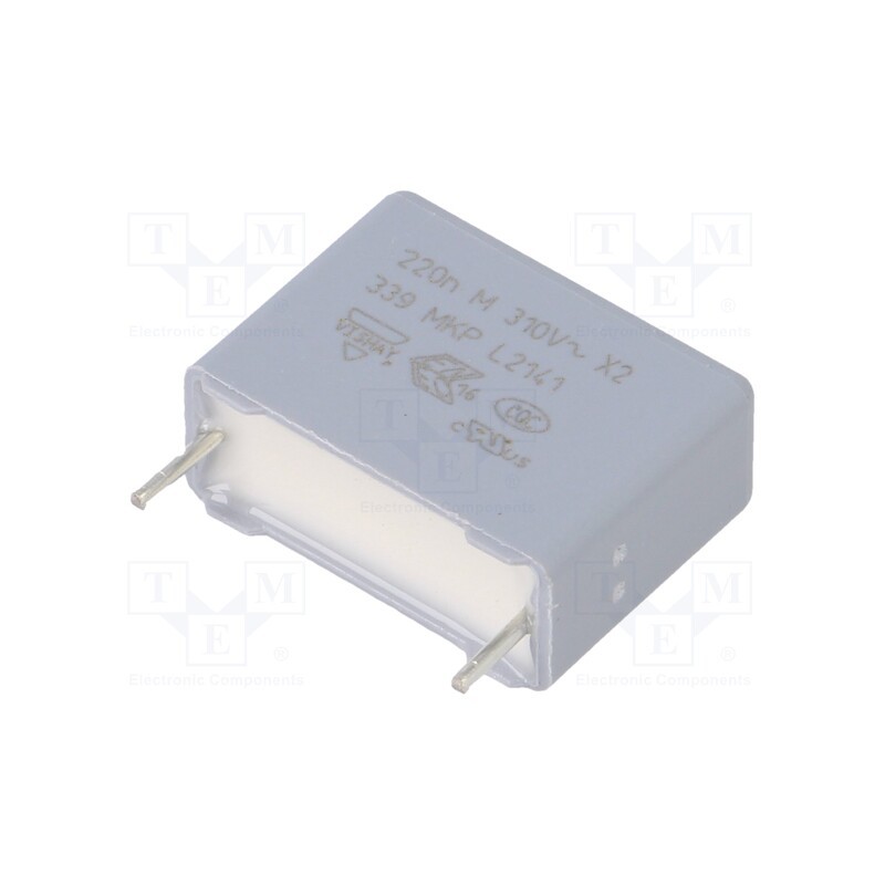 10 pcs : BFC233920224 - Capacitor: polypropylene, 220nF, 7x13.5x17.5mm, THT, ±20%, 15mm