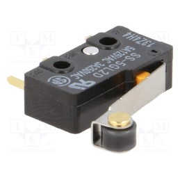 10 pcs : SS-5GL2D - Microswitch SNAP ACTION, 5A/125VAC, with lever (with roller)