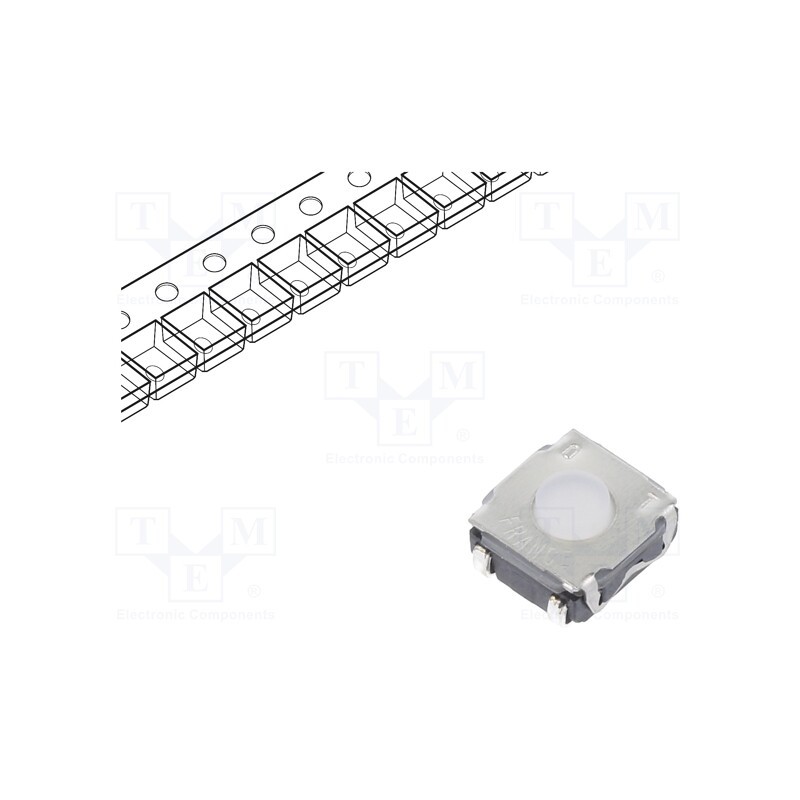20 pcs : KSC2TE01J LFS - Microswitch TACT, SPST-NO, Pos: 2, 0.05A/32VDC, SMT, none, 1.6N