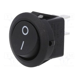 10 pcs : RR111C1121 - ROCKER, SPST-NO, Pos: 2, ON-OFF, 10A/250VAC, black, 35mΩ, Body: black