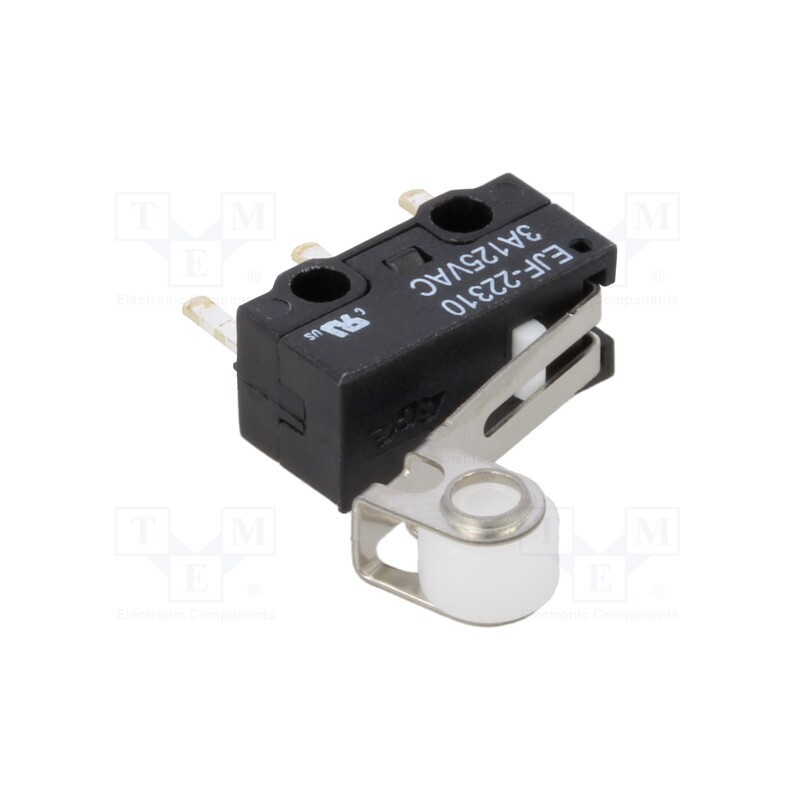 10 pcs : EJF2231000 - Microswitch SNAP ACTION, 3A/125VAC, 2A/30VDC, SPDT, ON-(ON), EJF