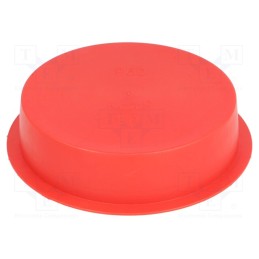 50 pcs : 15000 -AS - Plugs, Body: red, Out.diam: 98mm, H: 24mm, Mat: LDPE, push-in, SafeCAP