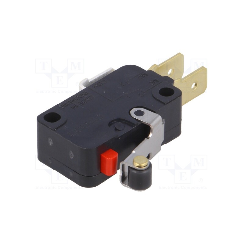 10 pcs : D3V-165M-1C5 - Microswitch SNAP ACTION, 16A/250VAC, 10A/30VDC, SPDT, ON-(ON)