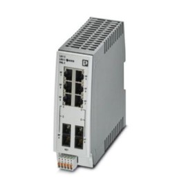 1 pcs - Phoenix Contact DIN Rail Mount Ethernet Switch, 6 RJ45 Ports, 10/100Mbit/s Transmission, 24V dc