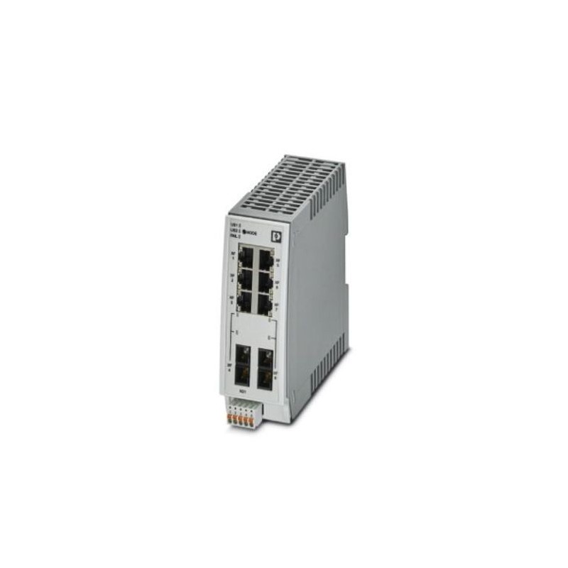 1 pcs - Phoenix Contact DIN Rail Mount Ethernet Switch, 6 RJ45 Ports, 10/100Mbit/s Transmission, 24V dc