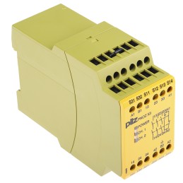 1 pcs - Pilz Dual-Channel Safety Switch/Interlock Safety Relay, 24 V dc, 110V ac, 3 Safety Contacts