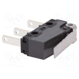10 pcs : AVL3815 - Microswitch SNAP ACTION, 5A/250VAC, 5A/30VDC, with lever, SPDT