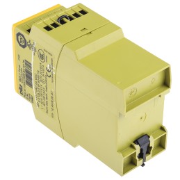 1 pcs - Pilz Dual-Channel Safety Switch/Interlock Safety Relay, 24 V dc, 110V ac, 3 Safety Contacts