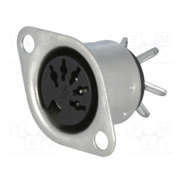 10 pcs : 930071200 MAB 5 S - Socket, DIN, female, PIN: 5, Layout: 180°, soldering