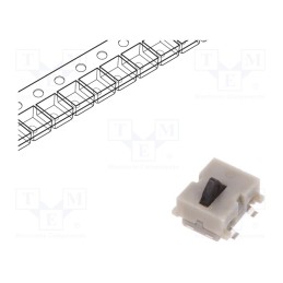 10 pcs : HDT0004 - Switch: detecting, Pos: 2, SPST-NO, 0.001A/5VDC, SMT, 100MΩ, reel