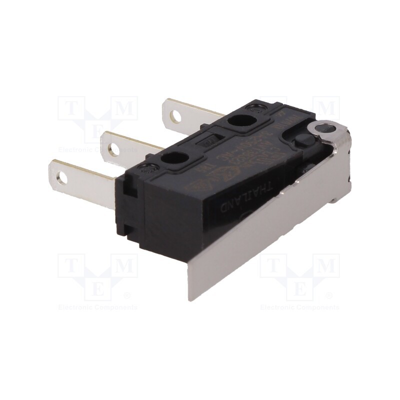 10 pcs : AVT38323 - Microswitch SNAP ACTION, 3A/250VAC, 3A/30VDC, with lever, SPDT