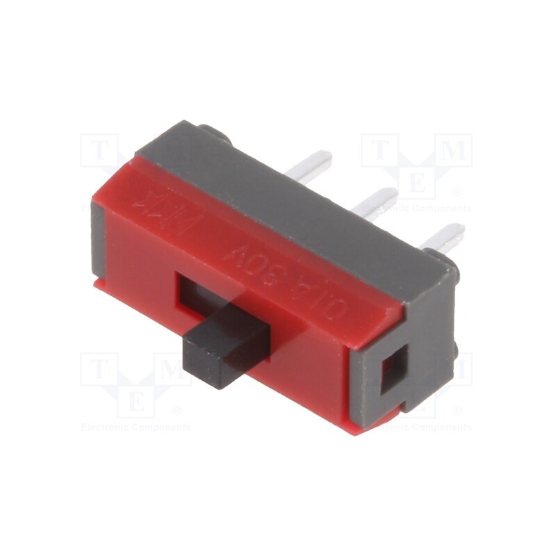 10 pcs : SS12SDP2 - Switch: slide, Pos: 2, SPDT, 0.1A/30VDC, ON-ON, vertical, -15÷60°C