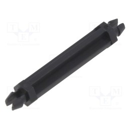 50 pcs : 8GG02V42054 - PCB distance, polyamide 66, L: 22mm, latch/latch, black, UL94V-2