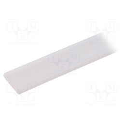 10 pcs : A2050038 - Cover for LED profiles, white, 1m, Kind of shutter: F, push-in