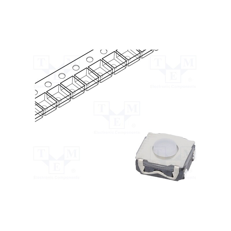 20 pcs : KSC2TE41J LFS - Microswitch TACT, SPST-NO, Pos: 2, 0.05A/32VDC, SMT, none, 4N, 3.5mm