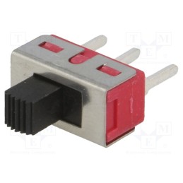 10 pcs : SL19-121 - Switch: slide, Pos: 2, SPDT, 3A/250VAC, 6A/28VDC, ON-ON, THT, SL19