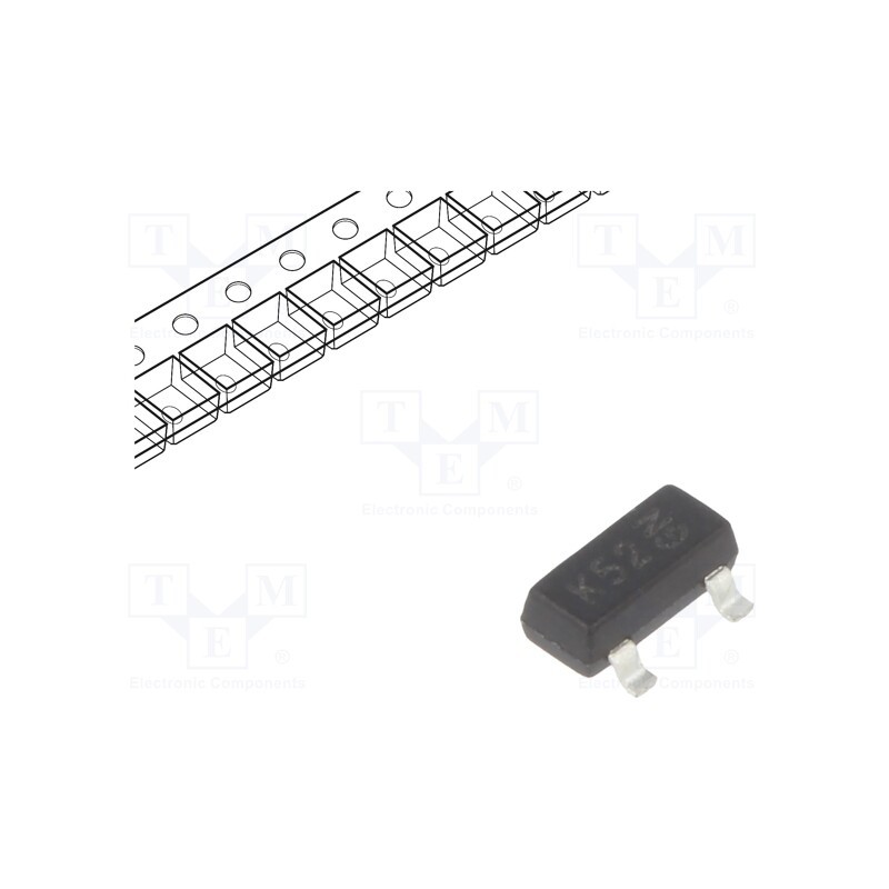 50 pcs : BAV199-7-F - Diode: switching, SMD, 85V, 160mA, 3us, SOT23, Ufmax: 1.1V,