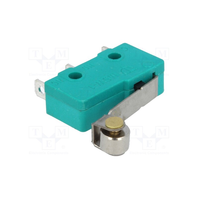10 pcs : - Microswitch SNAP ACTION, 5A/250VAC, with lever (with roller)