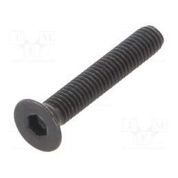 500 pcs : 1021222 - Screw, M3x18, 0.5, Head: countersunk, hex key, HEX 2mm, steel