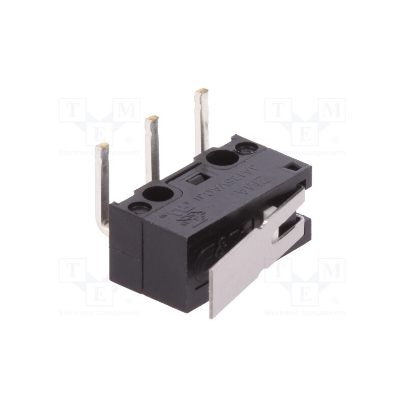 10 pcs : ZMA03A150L04LC - Microswitch SNAP ACTION, 3A/125VAC, with lever, SPDT, ON-(ON)