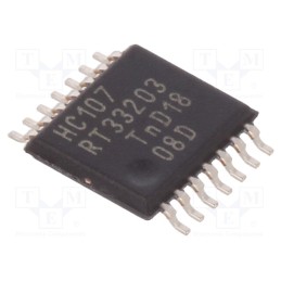 10 pcs : 74HC107PW,112 - IC: digital, JK flip-flop, Ch: 2, IN: 4, CMOS, SMD, TSSOP14, , HC