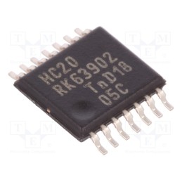10 pcs : 74HC20PW,112 - IC: digital, NAND, Ch: 2, IN: 4, CMOS, SMD, TSSOP14, , HC