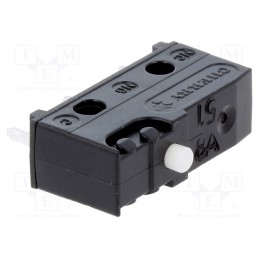10 pcs : DB1C-C1AA - Microswitch SNAP ACTION, 6A/250VAC, 0.1A/80VDC, without lever