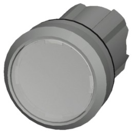 1 pcs - Siemens 3SU1 Series White Latching Push Button Head, 22mm Cutout, IP66, IP67, IP69K