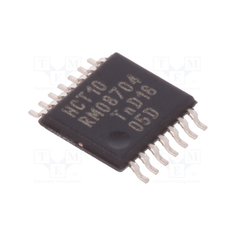 10 pcs : 74HCT10PW,112 - IC: digital, NAND, Ch: 3, IN: 3, CMOS,TTL, SMD, TSSOP14, 4.5÷5.5VDC