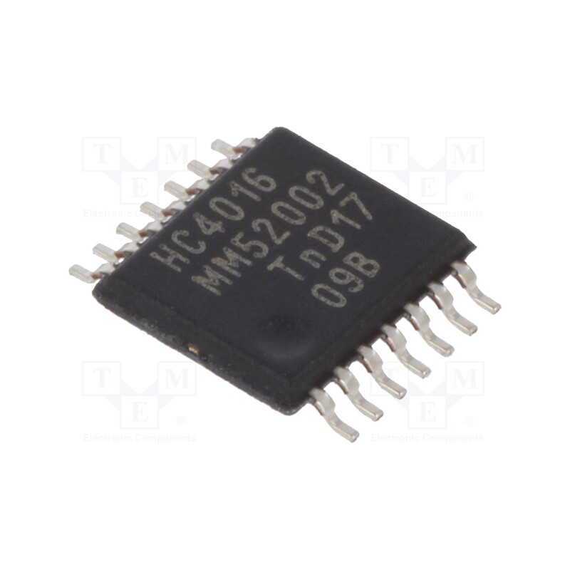 10 pcs : 74HC4016PW,112 - IC: digital, analog,switch, Ch: 4, CMOS, SMD, TSSOP14, 2÷6VDC, HC