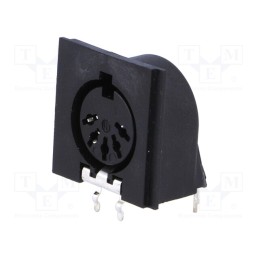 10 pcs : 931744500 MAB 5 SH SW - Socket, DIN, female, PIN: 5, Layout: 180°, angled 90°, on PCBs, THT